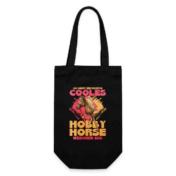 HobbyHorse Retro Glanz - Geschenkbeutel für Flaschen - Schwarz - Vorne