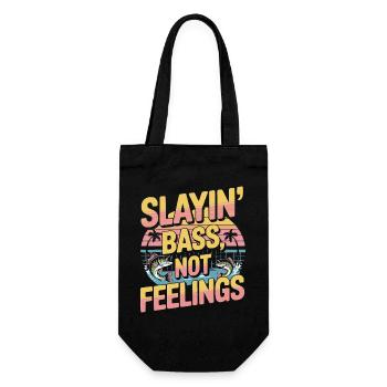 Skillin Bass Not Feelings Fishing Perch - Sac à bouteille - noir - Devant