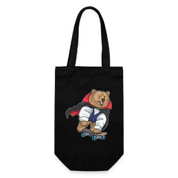 Bear Halloween Skateboard - Gift Bag for Bottles - black - Front