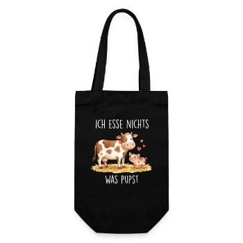 Ich_esse_nixIch don't eat anything that farts - Gift Bag for Bottles - black - Front