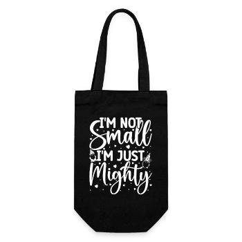 Gnome Costume Men Not Small Just Mighty Gnome - Gift Bag for Bottles - black - Front