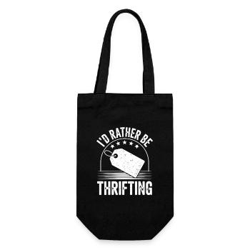 Je préfère faire de la friperie - Sac à bouteille - noir - Devant