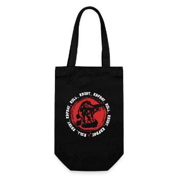 Judo Kampfsport Roll Reset Repeat - Geschenkbeutel für Flaschen - Schwarz - Vorne
