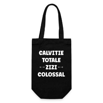Total baldness Zizi colossal - Gift Bag for Bottles - black - Front