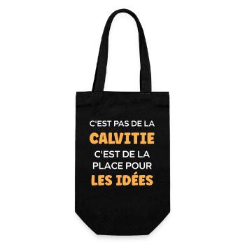 baldness - Gift Bag for Bottles - black - Front
