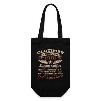 45e anniversaire Oldtimer Millésime de février 1981 - Sac à bouteille - noir - Devant