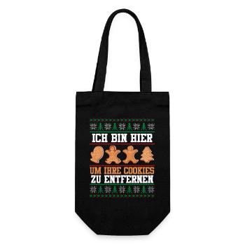 I'M HERE TO REMOVE COOKIES - Gift Bag for Bottles - black - Front