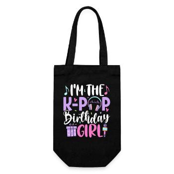 Je suis la fille d’anniversaire K-Pop - Sac à bouteille - noir - Devant