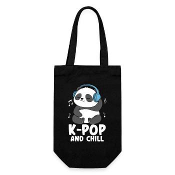 K Pop And Chill - Geschenkbeutel für Flaschen - Schwarz - Vorne