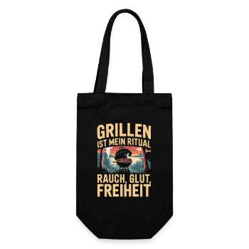 Le grill est mon barbecue rituel smoke embers freedom - Sac à bouteille - noir - Devant