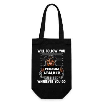 Dog Sayings Dog Owner Gift Walk - Gift Bag for Bottles - black - Front