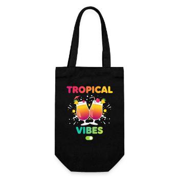 Mode vacances Tropical Vibes - Sac à bouteille - noir - Devant