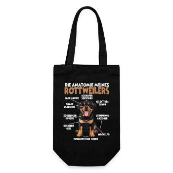 Rottweiler T pour l’entraînement et la promenade autour de Rotti - Sac à bouteille - noir - Devant