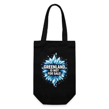 Greenland Is Not For Sale - Geschenkbeutel für Flaschen - Schwarz - Vorne