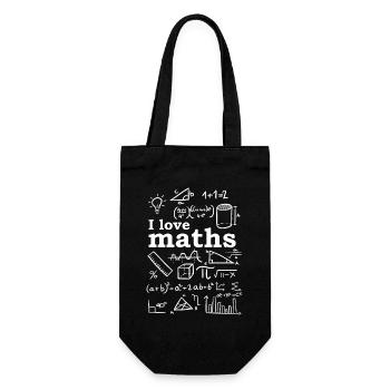 J’adore les mathématiques - Sac à bouteille - noir - Devant