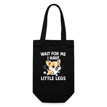Le chien dit Humour Mème Humour, Drôle, petites jambes drôles - Sac à bouteille - noir - Devant