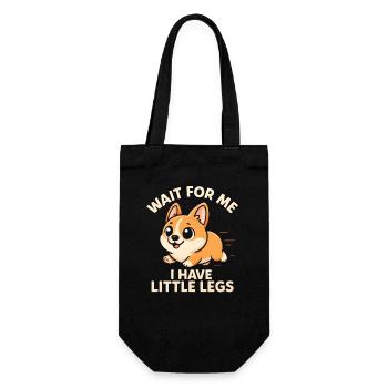 Le chien dit Humour Mème Humour, Drôle, petites jambes drôles - Sac à bouteille - noir - Devant
