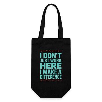 ER Nurse I Don't Just Work Here I Trauma Nurse - Gift Bag for Bottles - black - Front