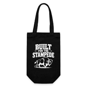 Gebaut für die Stampede - Geschenkbeutel für Flaschen - Schwarz - Vorne