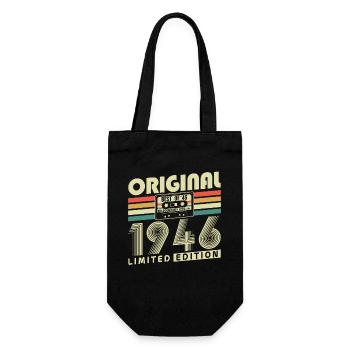 Original 1986 Vintage Vintage Birthday Retro - Gift Bag for Bottles - black - Front