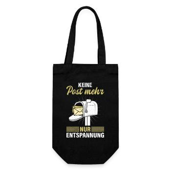 Postmen NO MORE MAIL JUST RELAXATION - Gift Bag for Bottles - black - Front