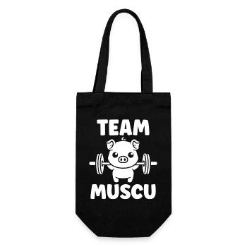 Team Muscu Pig Dumbbells - Gift Bag for Bottles - black - Front