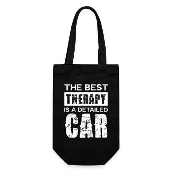 Best Car Detail Typography - Gift Bag for Bottles - black - Front