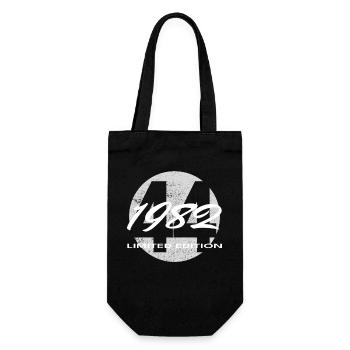 44e anniversaire 1982 cadeau pour hommes et femmes - Sac à bouteille - noir - Devant
