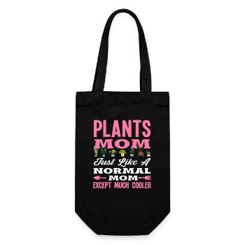 Pflanzen Mama Pflanzenliebhaberin Gärtnerin - Geschenkbeutel für Flaschen - Schwarz - Vorne