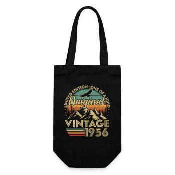 Original 1956 Vintage Vintage Anniversary Retro - Sac à bouteille - noir - Devant