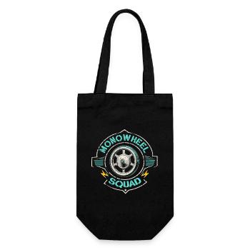 Monowheel Squad Monocyclist - Geschenkbeutel für Flaschen - Schwarz - Vorne