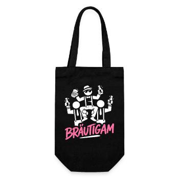 T-shirt du marié Enterrement de vie de garçon Garçons Enterrement de vie de garçon - Sac à bouteille - noir - Devant