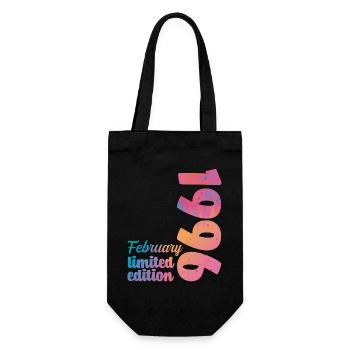 February 1996 30th Anniversary 30 Years Vintage Retro - Gift Bag for Bottles - black - Front