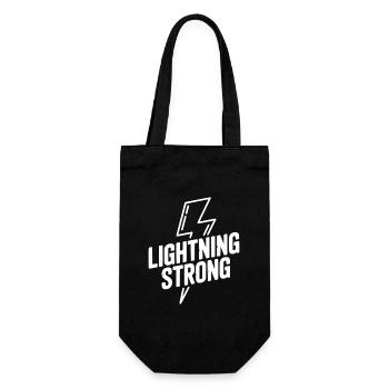 Lightning Strong - Gift Bag for Bottles - black - Front