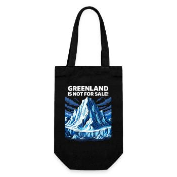 Greenland Is Not For Sale - Gift Bag for Bottles - black - Front