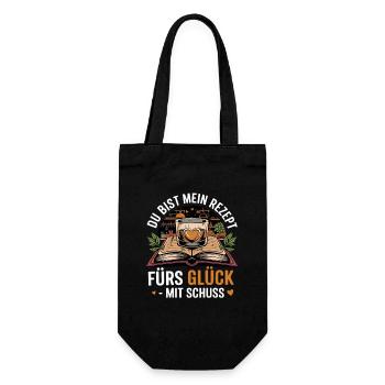 Tu es ma recette pour le bonheur avec un shot - Sac à bouteille - noir - Devant