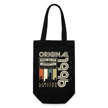 1996 Jahrgang geboren 30. Geburtstag Geschenk - Geschenkbeutel für Flaschen - Schwarz - Vorne