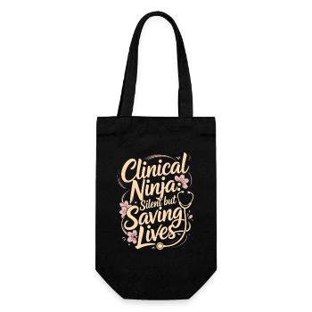 Nurse Practitioner Clinical Ninja Medical Provider - Geschenkbeutel für Flaschen - Schwarz - Vorne