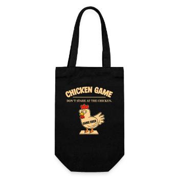 Poulet Game Over Humour Cartoon - Sac à bouteille - noir - Devant