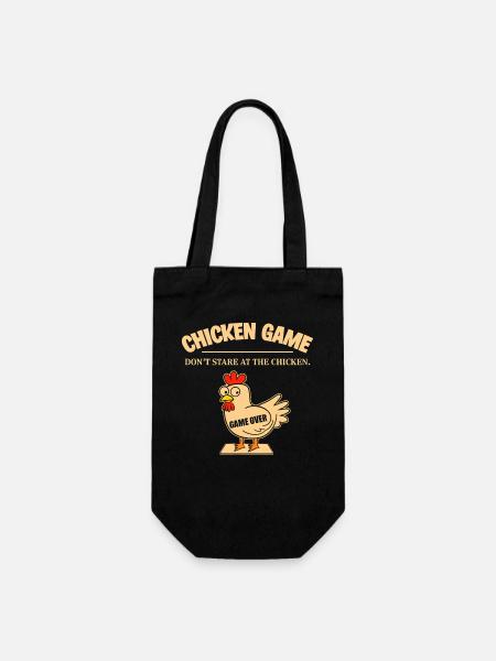 Poulet Game Over Humour Cartoon - Sac à bouteille - noir