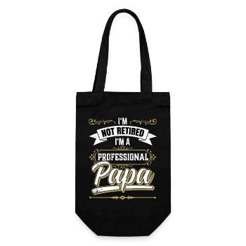 Pas un père professionnel à la retraite - Sac à bouteille - noir - Devant