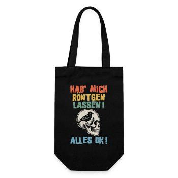 J’ai passé une radiographie dans ma tête : tout va bien - Sac à bouteille - noir - Devant