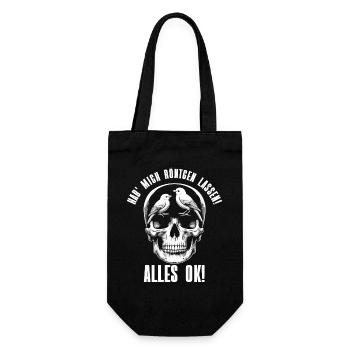 J’ai passé une radiographie dans ma tête : tout va bien - Sac à bouteille - noir - Devant