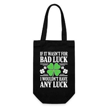 Humour drôle de malchance irlandaise à dire la Saint-Patrick - Sac à bouteille - noir - Devant