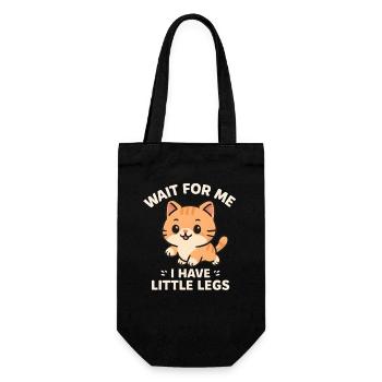 Chat qui dit un mème d’humour Idée de cadeau drôle - Sac à bouteille - noir - Devant