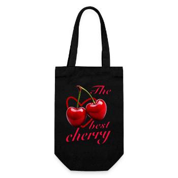 CHERRIES The best cherry - Gift Bag for Bottles - black - Front