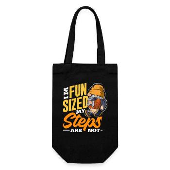 Warte Auf Mich, Ich Habe Kleine Beine - Geschenkbeutel für Flaschen - Schwarz - Vorne