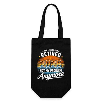 Retired 2026 Funny Retirement Graphic Women Men - Sac à bouteille - noir - Devant