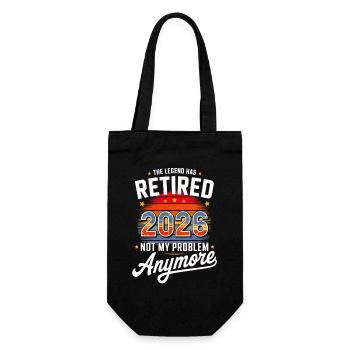 Retired 2026 Funny Retirement Graphic Women Men - Sac à bouteille - noir - Devant