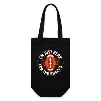 I'm Just Here For The Snacks Player Fan Football - Geschenkbeutel für Flaschen - Schwarz - Vorne